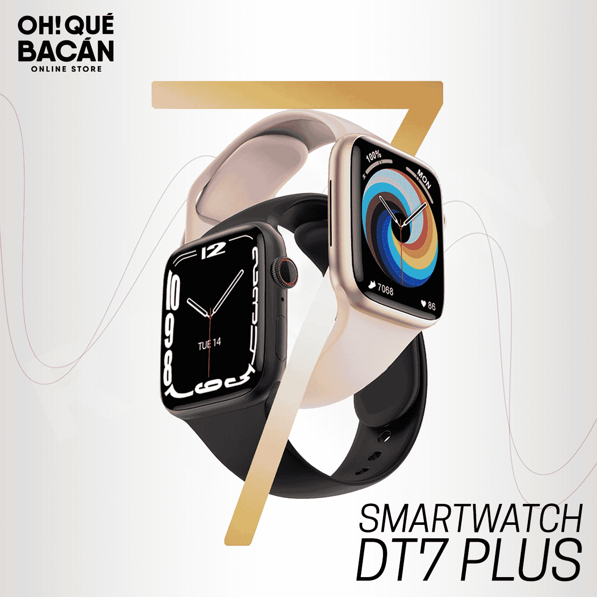Smartwatch DT7 Plus - Oh! Qué Bacán