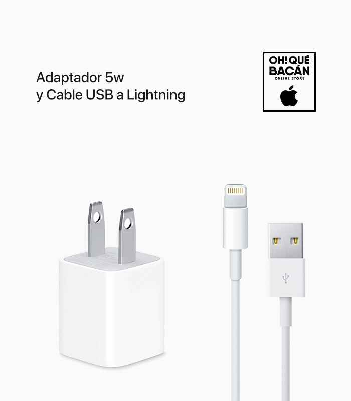 Cargador Completo con Cable USB Lightning 5w para iPhone Calidad Original  APPLE